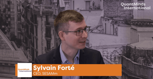 Sylvain Forté sits for a QuantMinds International interview