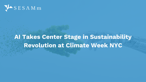 AI and climate week NYC