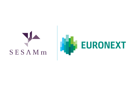 SESAMm and Euronext logos separated by a vertical line