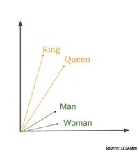 Vectorized representation of embeddings